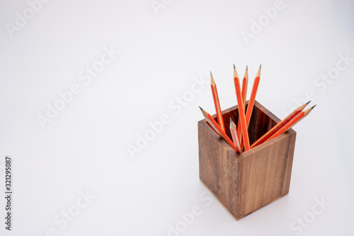 Sticky Notes, Pencil Holder and Pencils