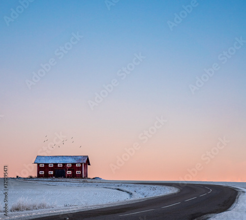 Small red house sweden