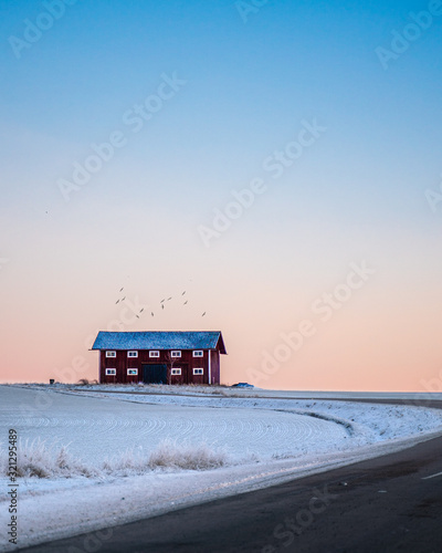 Small red house sweden