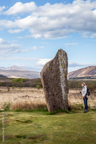 machrie moor standing stones in arran photo