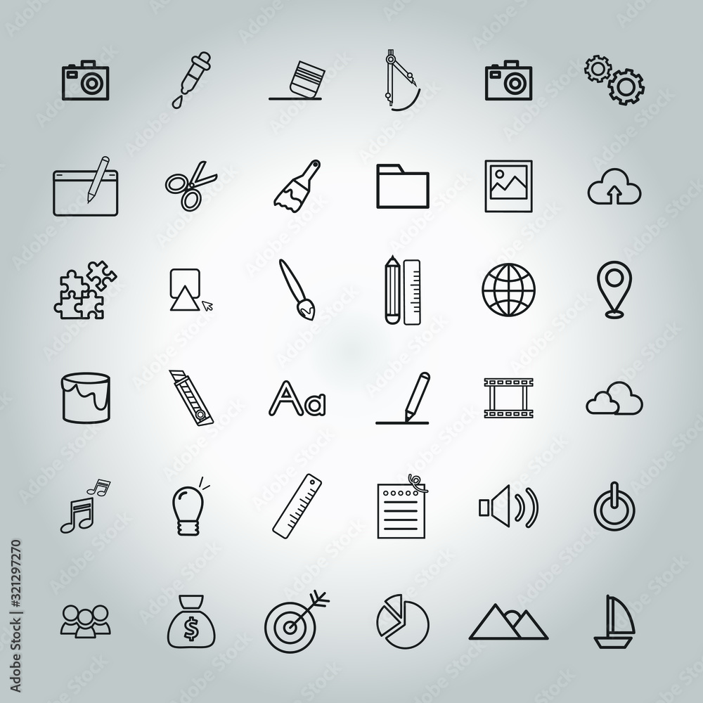 Fototapeta premium icons