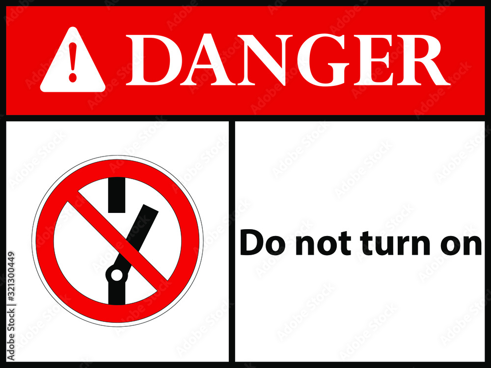 Do not turn on. sign. Vector illustration. EPS 10 Do not turn on. sign. Vector illustration. EPS 10