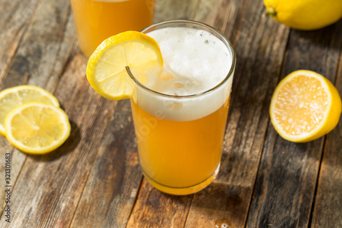 Refreshing Lemon Beer Shandy photo