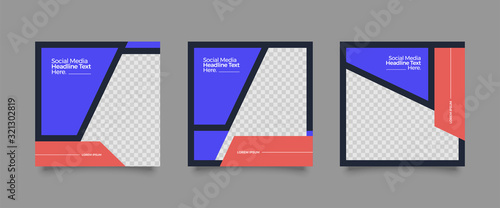 Set of Modern trendy covers idea. Editable simple info banner shop. Slides for app, web design digital style for social media pack. Square handpicked beauty posts, brochure layout design. pr promo