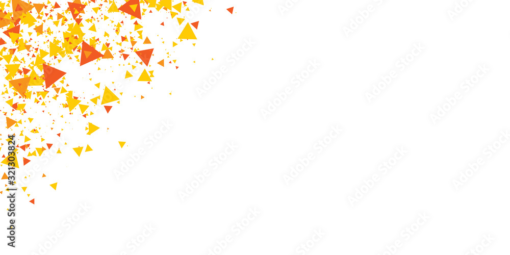  Geometric Triangle Orange Yellow and White Abstract Vector Background for Presentation Design.