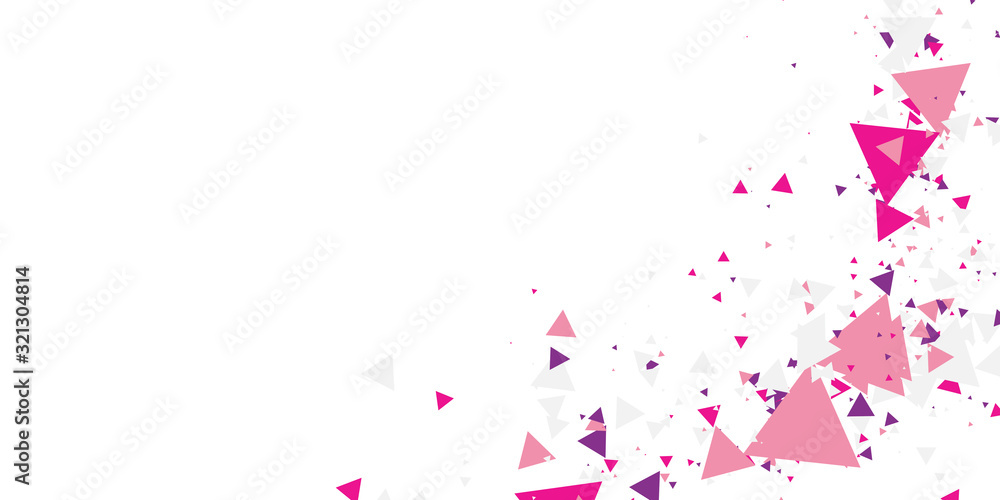 Pink purple geometric triangle abstract background for presentation ...