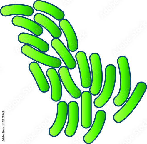 propionibacterium icon, vector