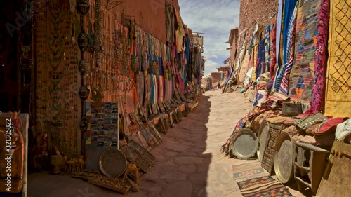 Market stall in Aït Benhaddou Morocco photo