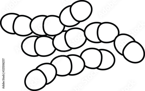 lactococcus icon, vector