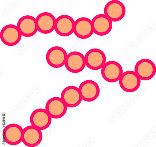 streptococcus icon, vector