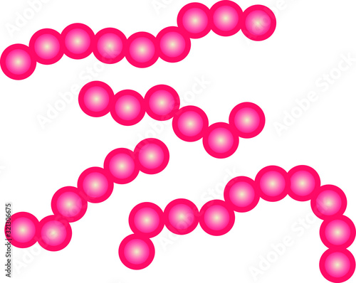 streptococcus icon, vector