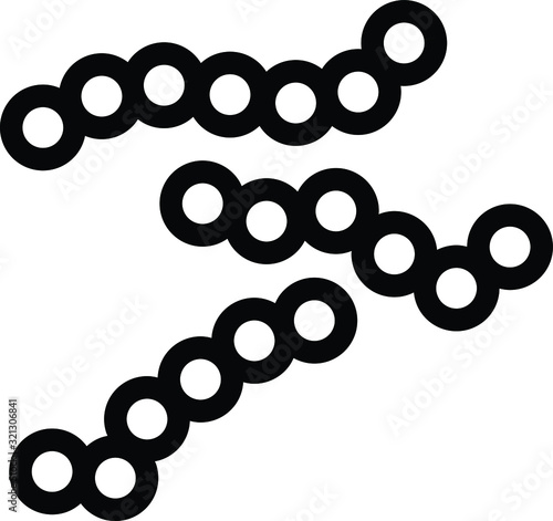 streptococcus icon, vector