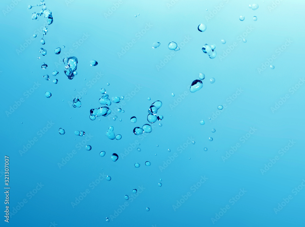 Abstract Blue Water bubble drops splash background. Abstract Blue Water bubble drops splash background.
