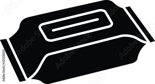 Wet wipes icon