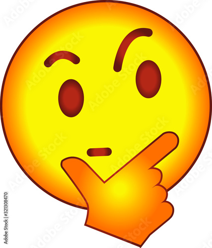 Thinking face icon