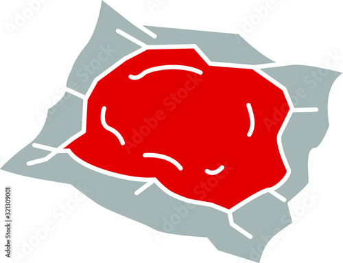 Food vacuum bag icon