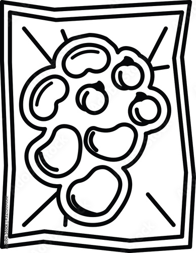 Food vacuum bag icon