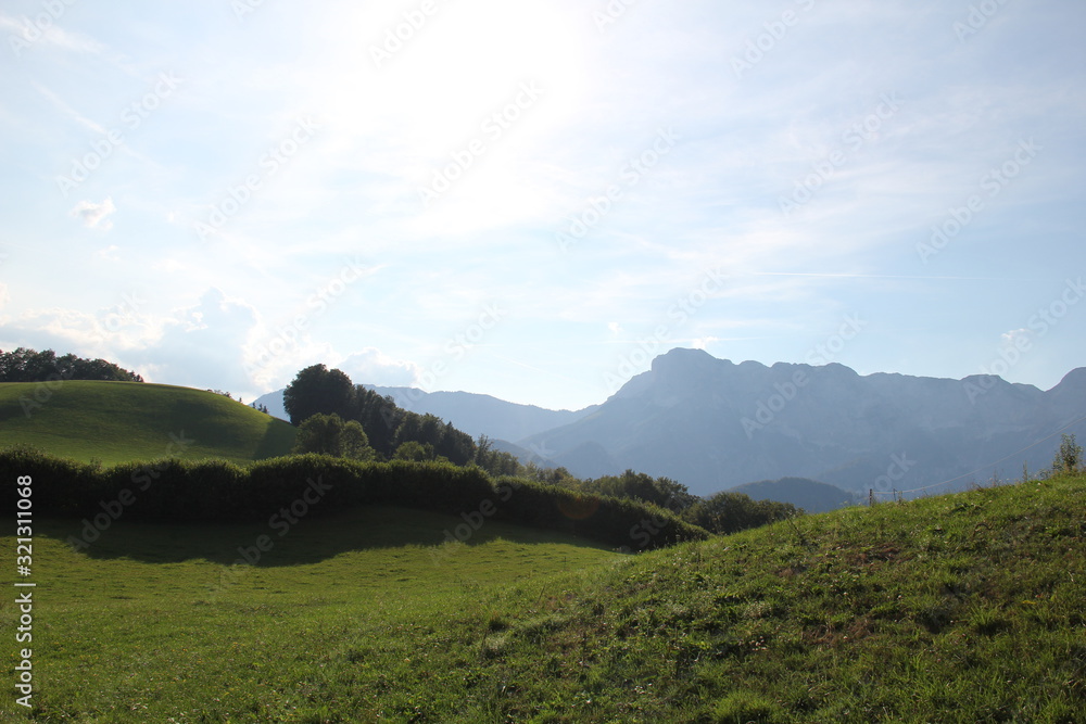 landscape with mountains and clouds landscape with mountains and clouds