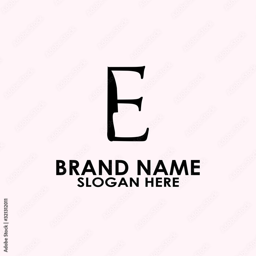logo letter e knief modern vector design logo letter e knief modern vector design