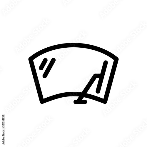 Car windscreen wiper icon