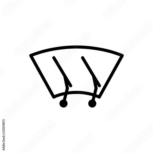 Car windscreen wiper icon