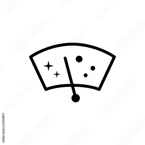 Car windscreen wiper icon