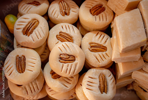 Mexican traditional sweets in the market