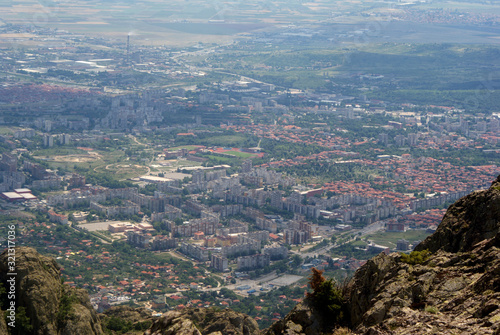 City viewed from the mountain