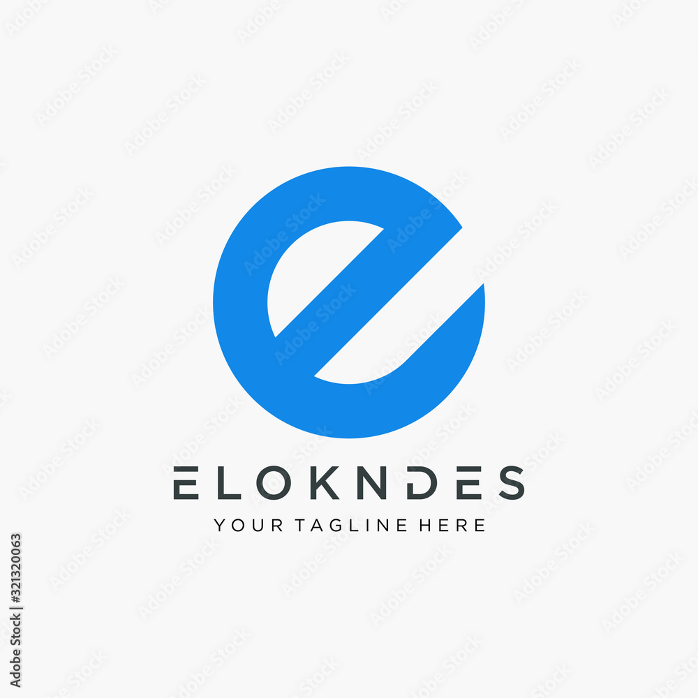 abstract Initial letters E logo design with shape circle concept.- vector abstract Initial letters E logo design with shape circle concept.- vector