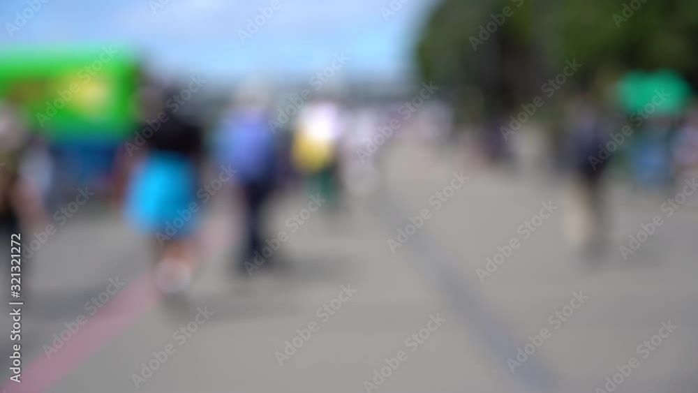 Blurred video of Downtown Wellington City waterfront view in the capital of New Zealand; Slow motion Blurred video of Downtown Wellington City waterfront view in the capital of New Zealand; Slow motion