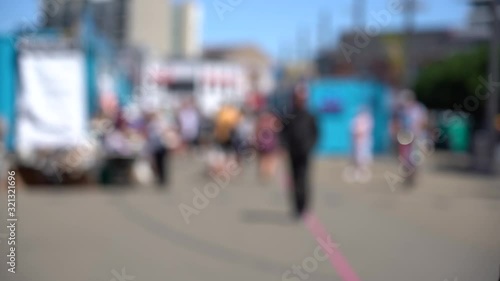 Wallpaper Mural Blurred video of Downtown Wellington City waterfront view in the capital of New Zealand; Slow motion Torontodigital.ca