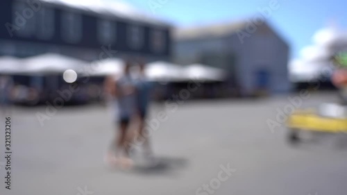 Wallpaper Mural Blurred video of Downtown Wellington City waterfront view in the capital of New Zealand; Slow motion Torontodigital.ca