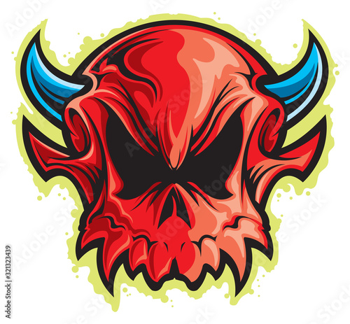 Devil head tattoo