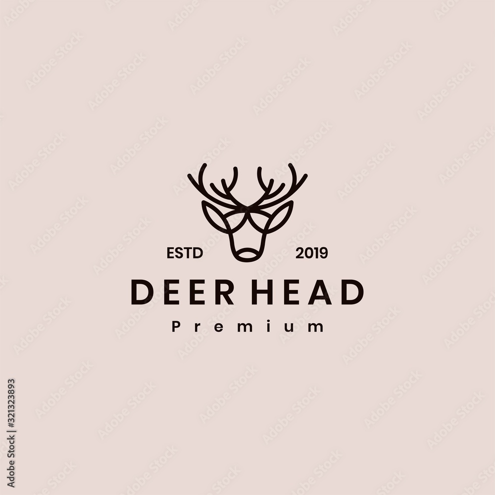 Deer logo vector designtemplate Deer logo vector designtemplate