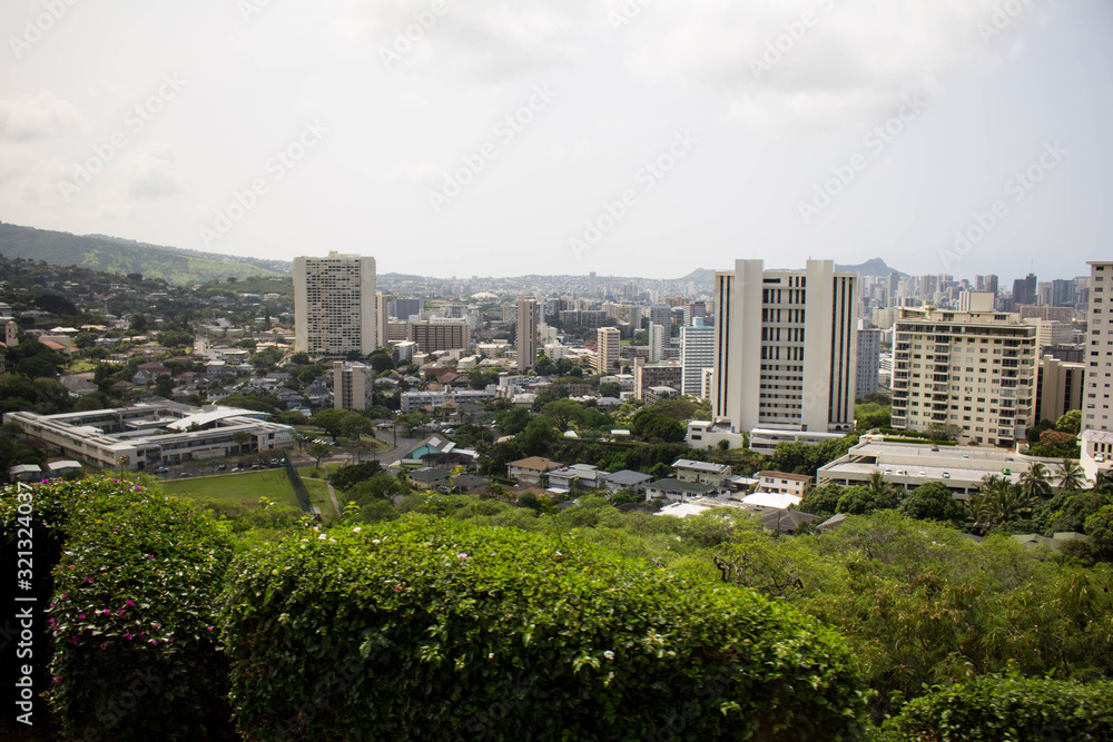 Obraz premium Downtown views of the city