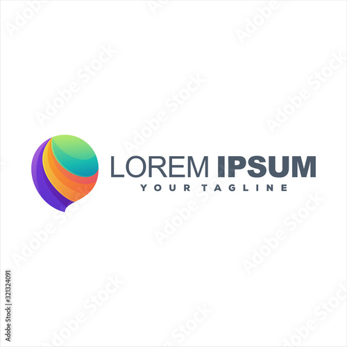 Free Download awesome abstract gradient logo design - GFXLoad