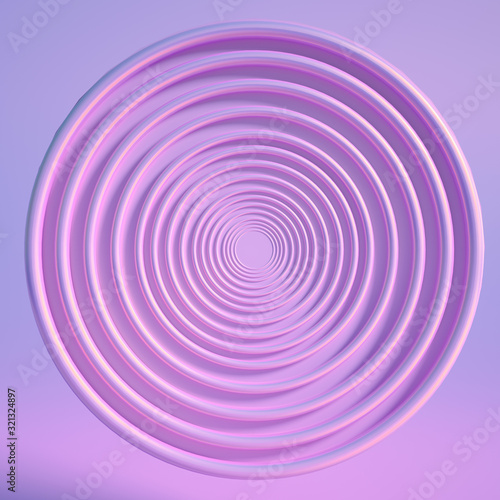 Elegant metal background with pedestal, podium and studio. 3d illustration, 3d rendering.