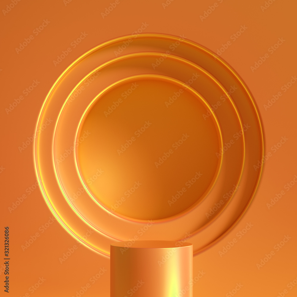 Elegant metal background with pedestal, podium and studio. 3d illustration, 3d rendering. Elegant metal background with pedestal, podium and studio. 3d illustration, 3d rendering.