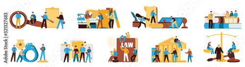 Law Justice Compositions set 