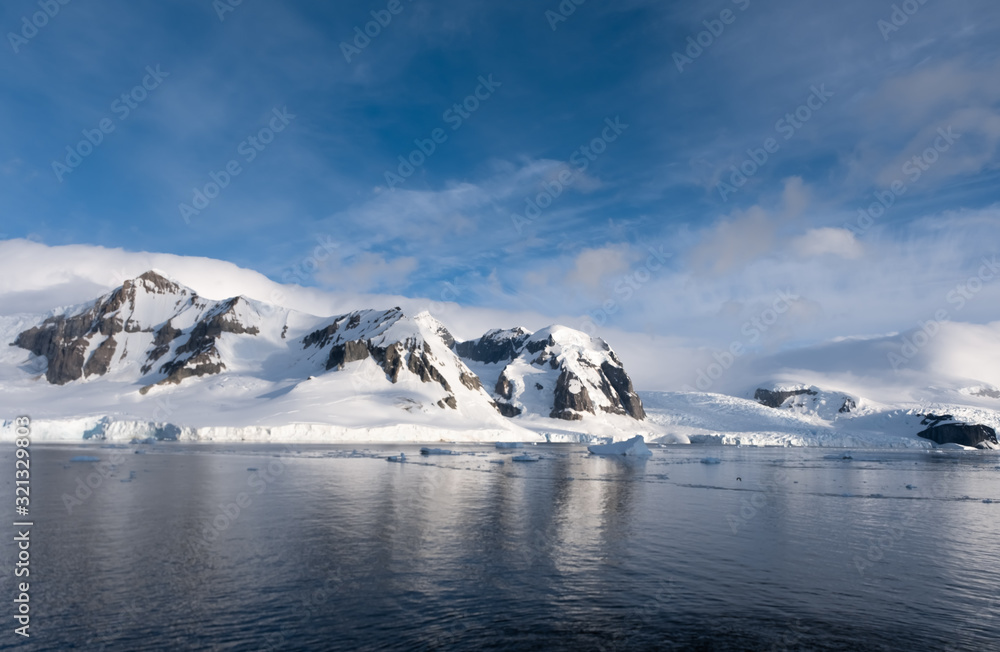 Stunning icy landscapes, Chiriguano Bay, Cuverville Island, Antarctic Peninsula, Antarctica