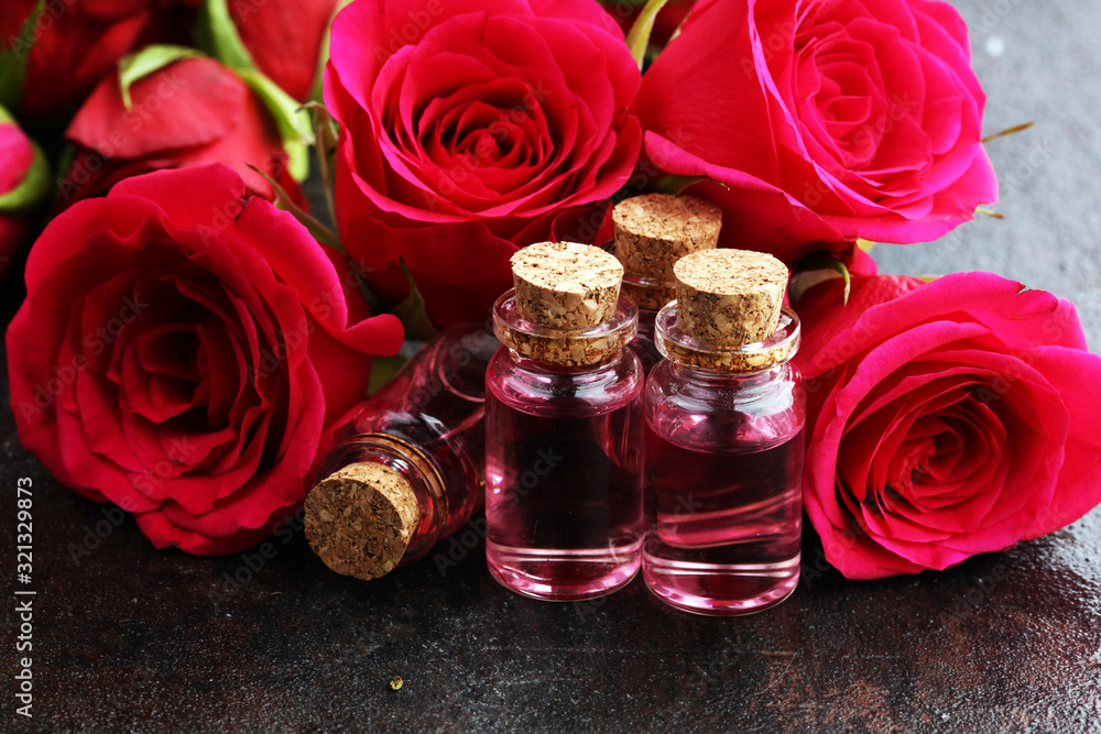 rose flower and essential oil. spa and aromatherapy with roses and oil for beauty rose flower and essential oil. spa and aromatherapy with roses and oil for beauty
