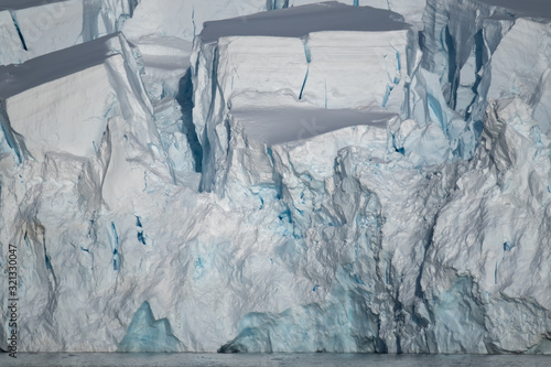 Beautiful icebergs in stunning icy landscapes, Chiriguano Bay, Danko Island, Antarctic Peninsula, Antarctica photo