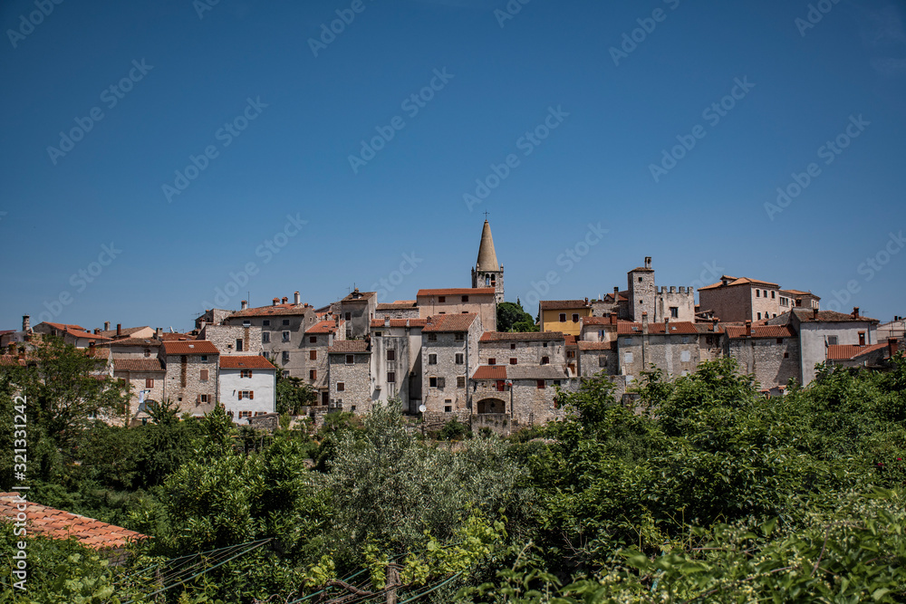 Medieval town of Bale, Istria, Croatia.