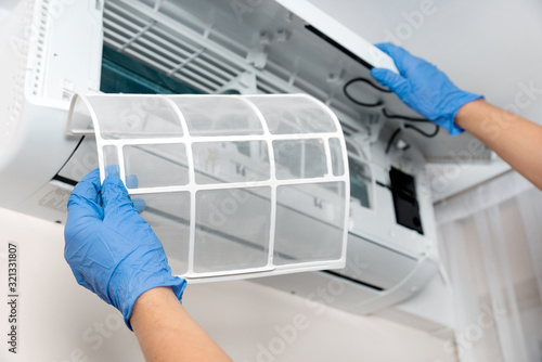 Tableau sur toile Air conditioner unit service