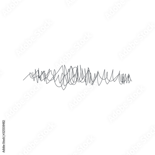 Abstract vector illustration with random, scattered circles, ovals in squiggly fashion. photo