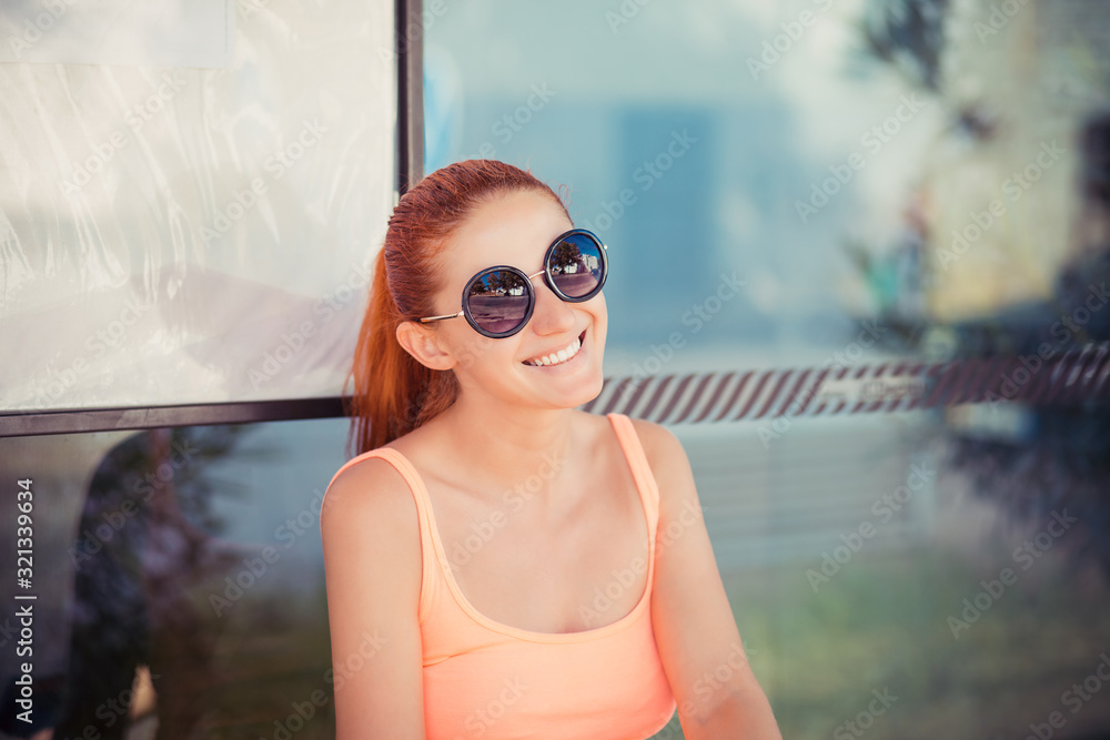Happy smiling woman looking at you smiling happy Happy smiling woman looking at you smiling happy