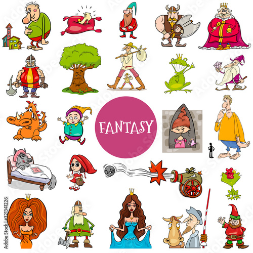 fantasy and fairy tale characters large set