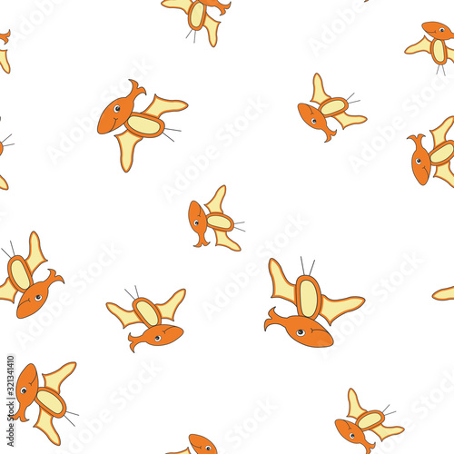Dinosaur pterodactyl seamless pattern