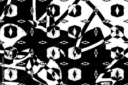 Abstract black and white texture. Monochrome chaotic background