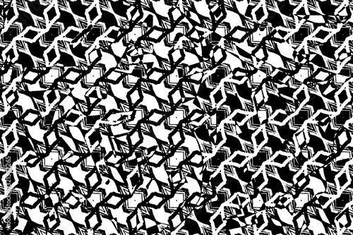 Abstract black and white texture. Monochrome chaotic background